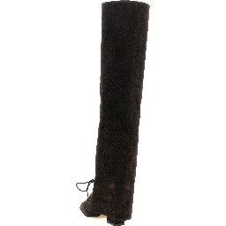 Brown Calfskin Over The Knee
