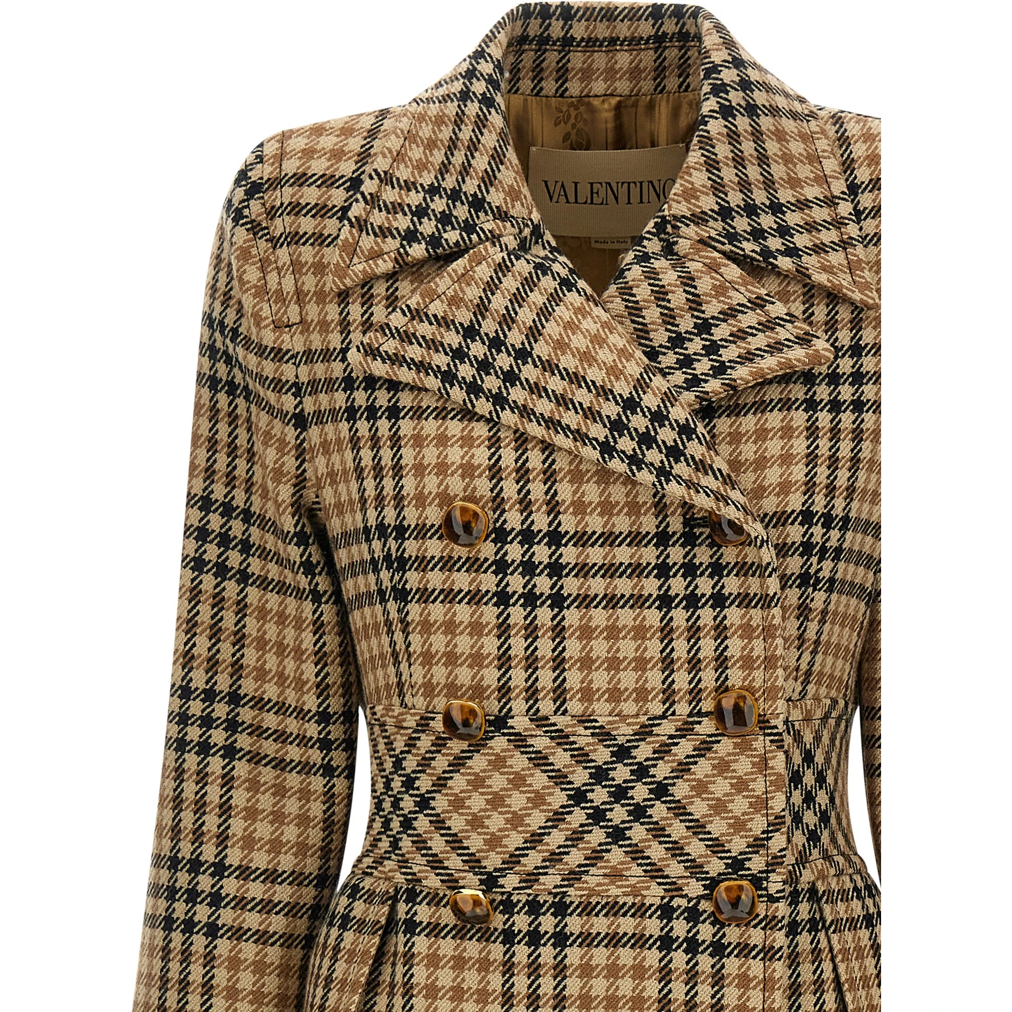 Brown Virgin Wool Coat
