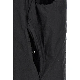 Black Nylon Sleeveless Jacket