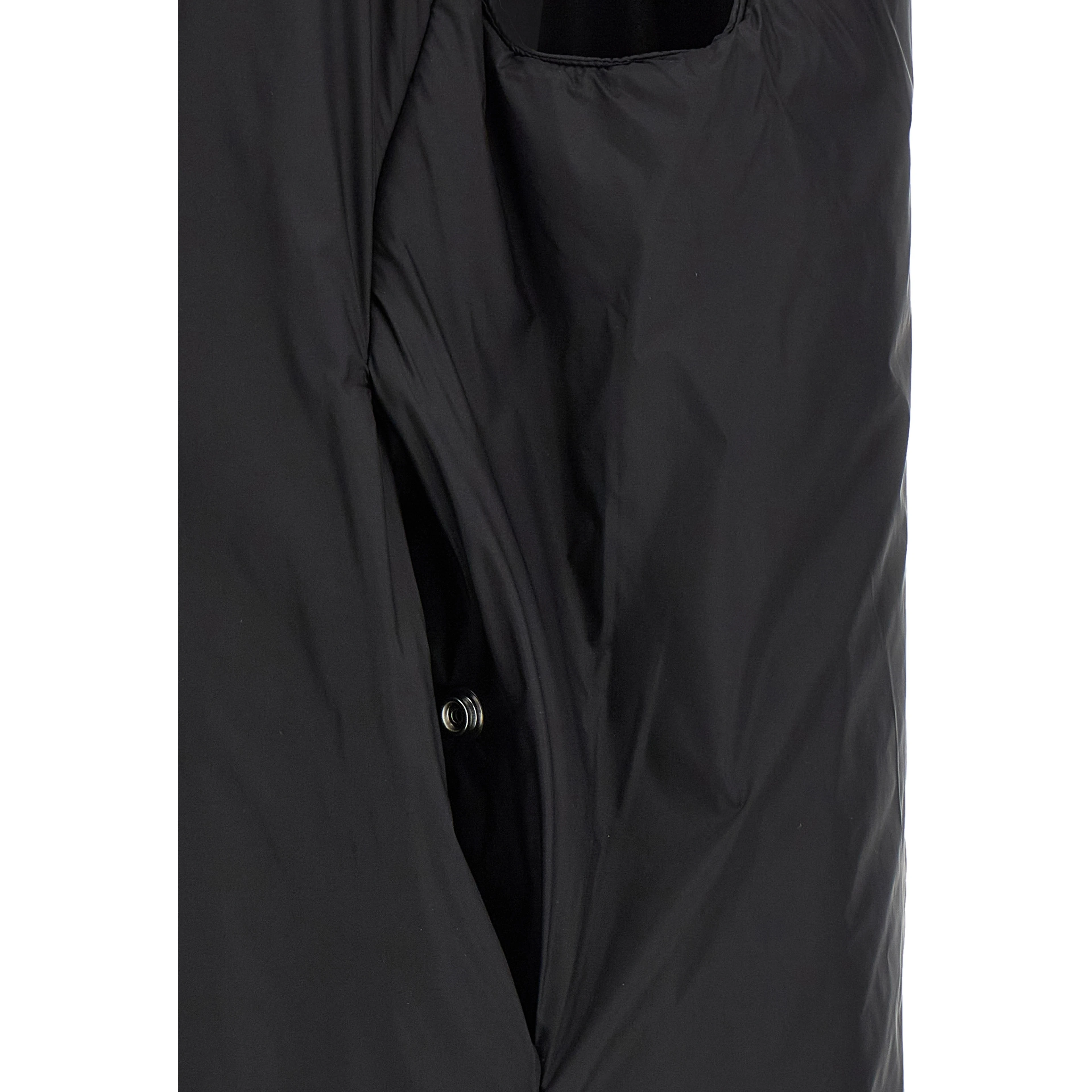 Black Nylon Sleeveless Jacket