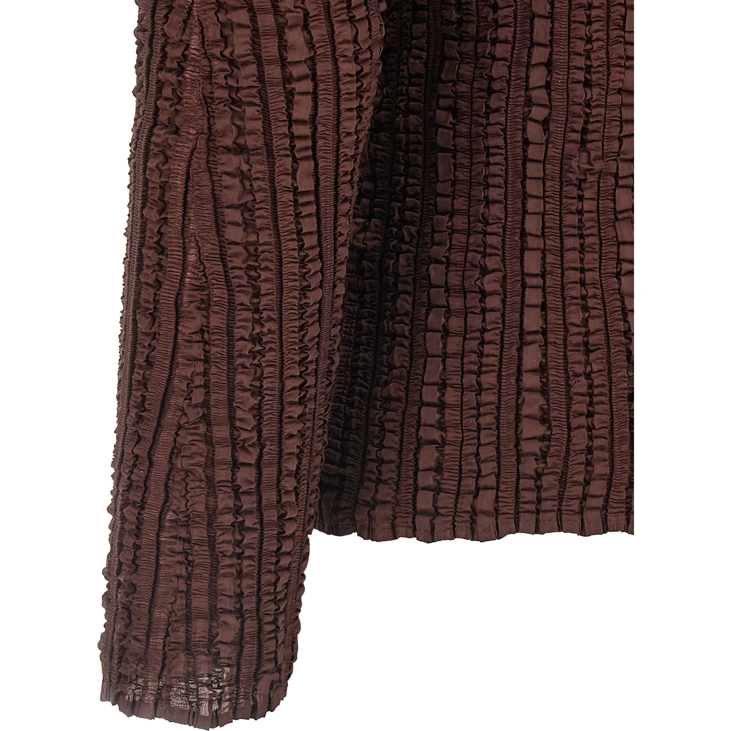 Brown Polyester Cardigan