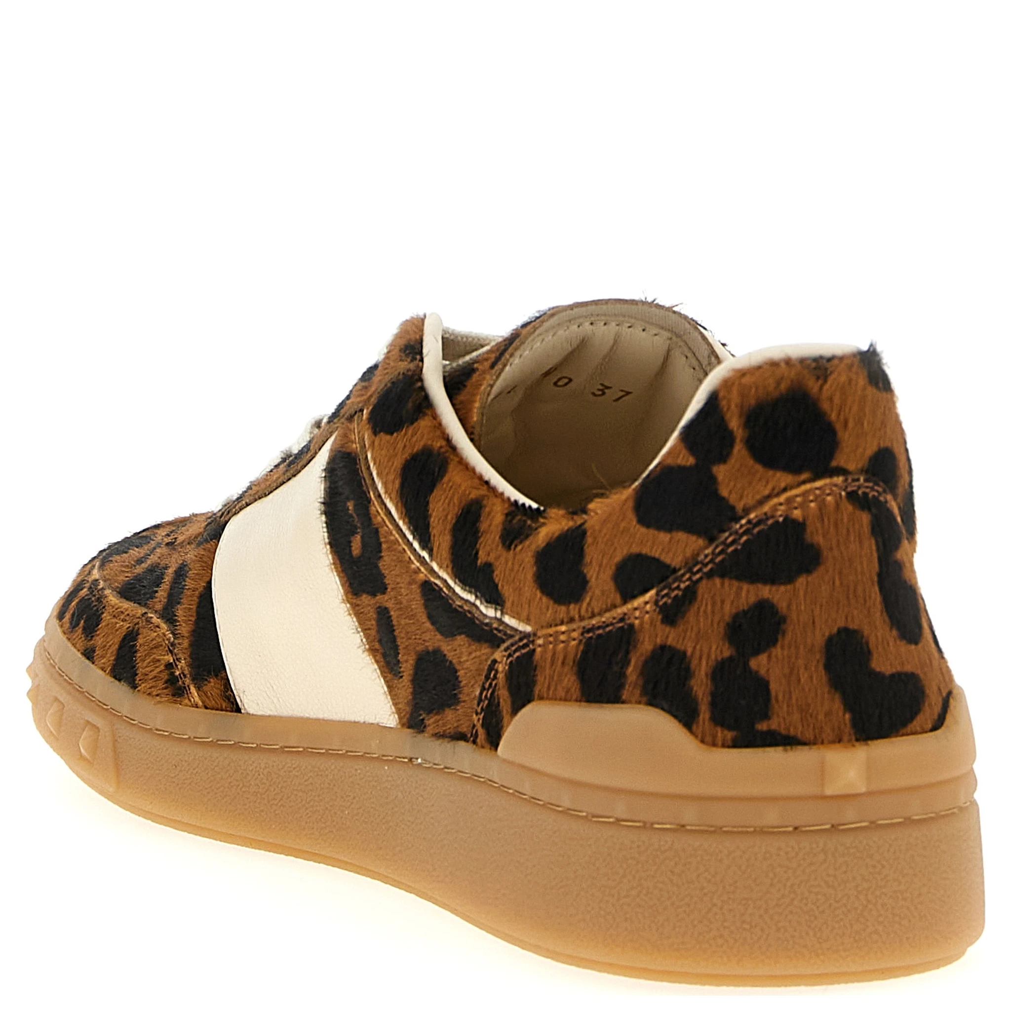 Brown Calfskin Low Top Sneakers