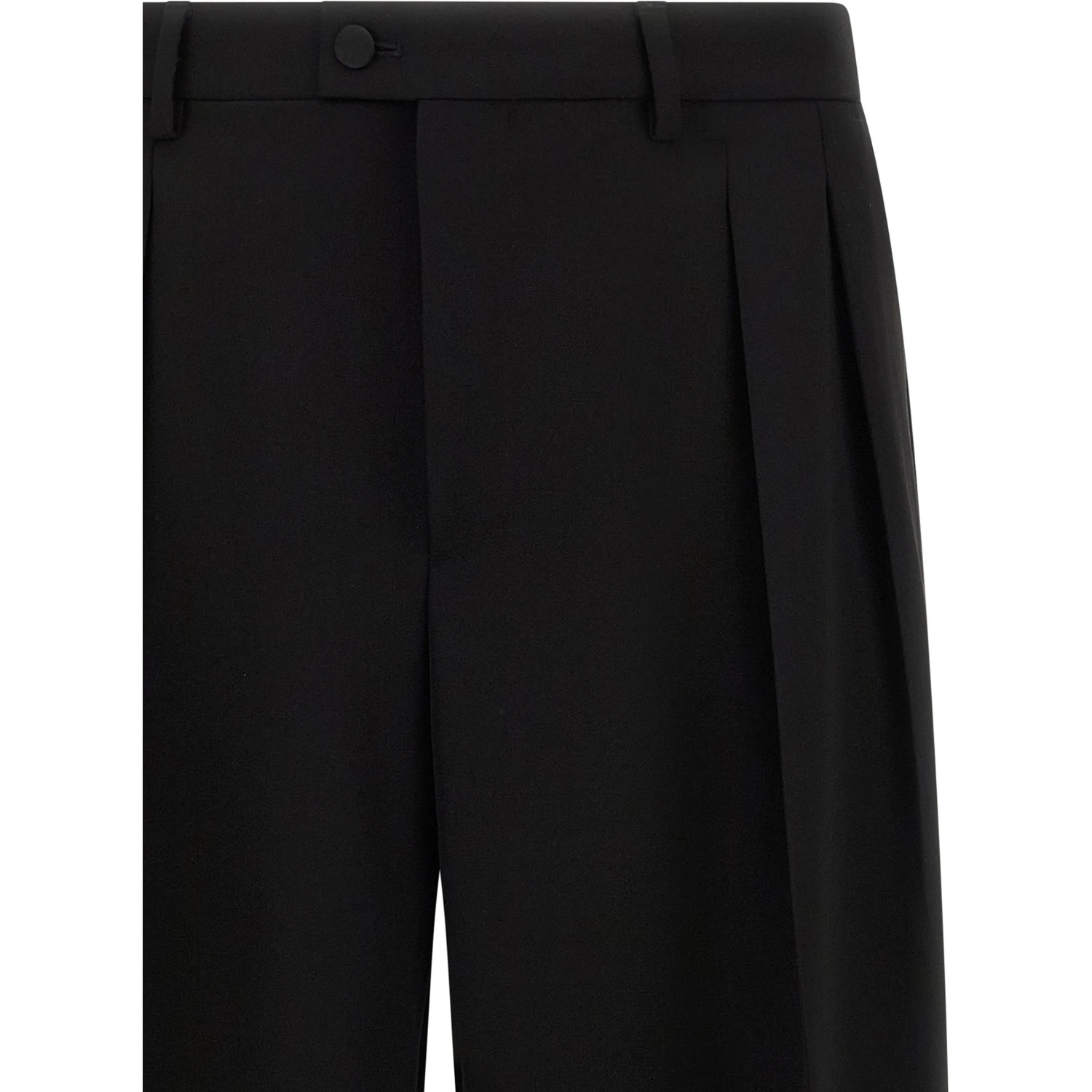 Black Virgin Wool Dress Pants