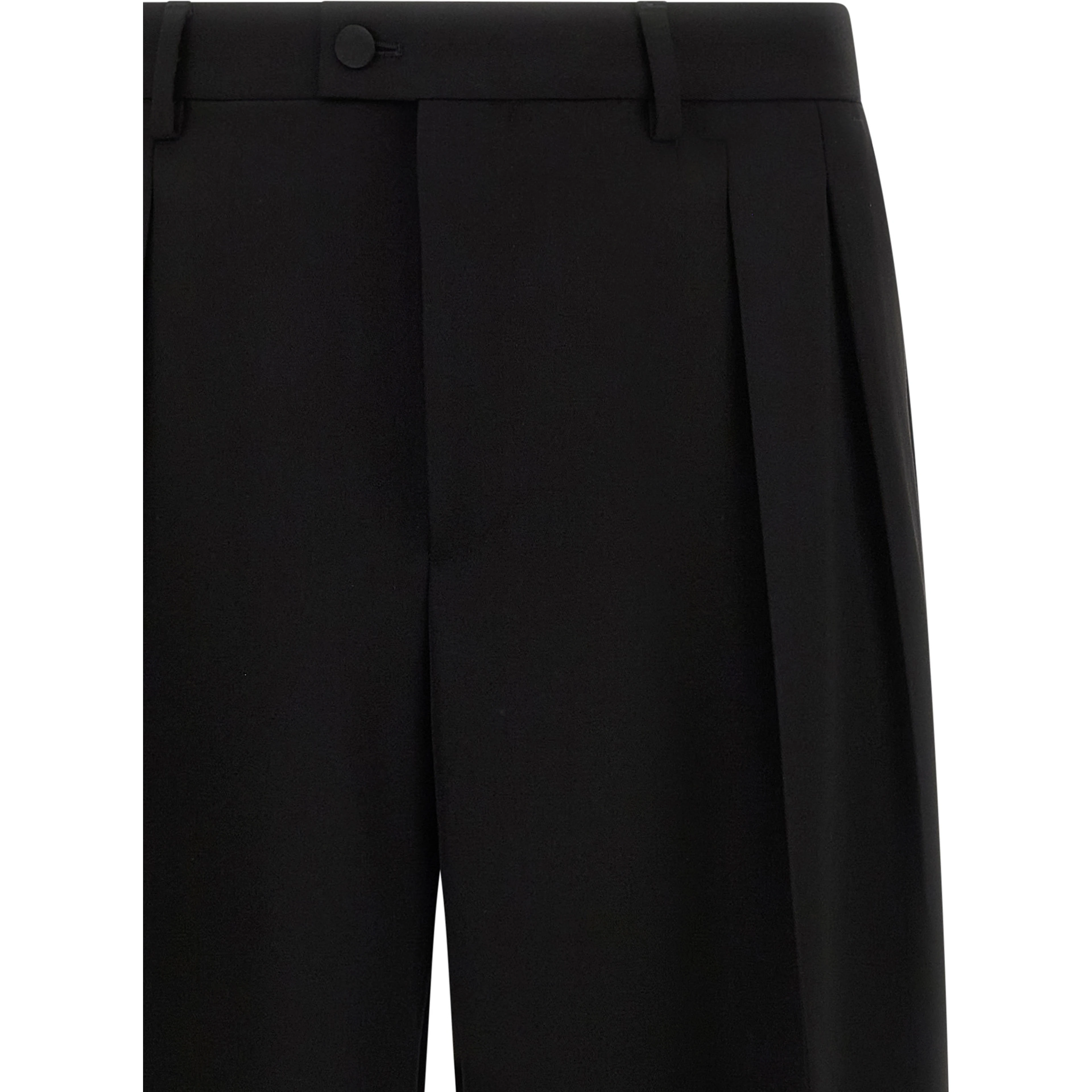 Black Virgin Wool Dress Pants