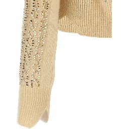 Beige Virgin Wool Cardigan