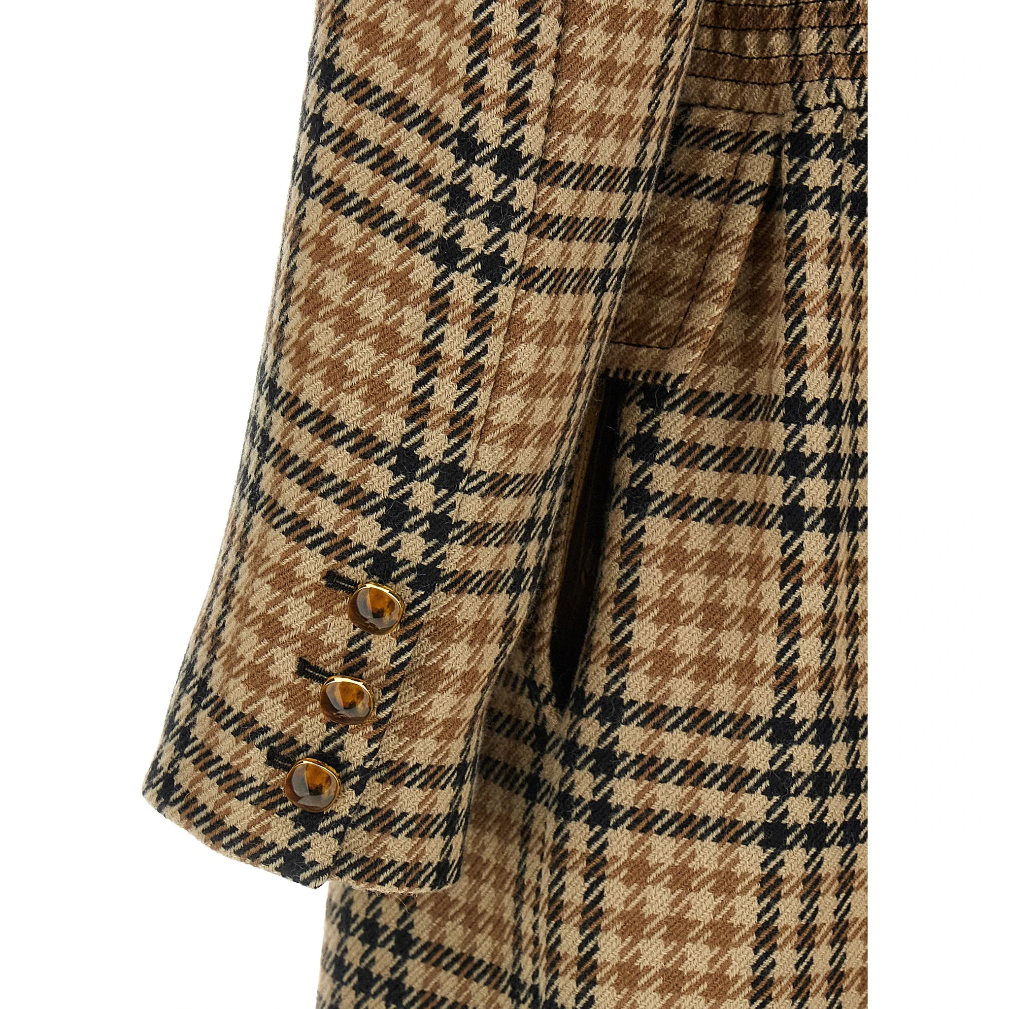 Brown Virgin Wool Coat