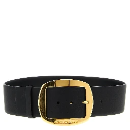 Black Calfskin Regular Belt