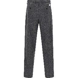 Gray Wool Casual Pants