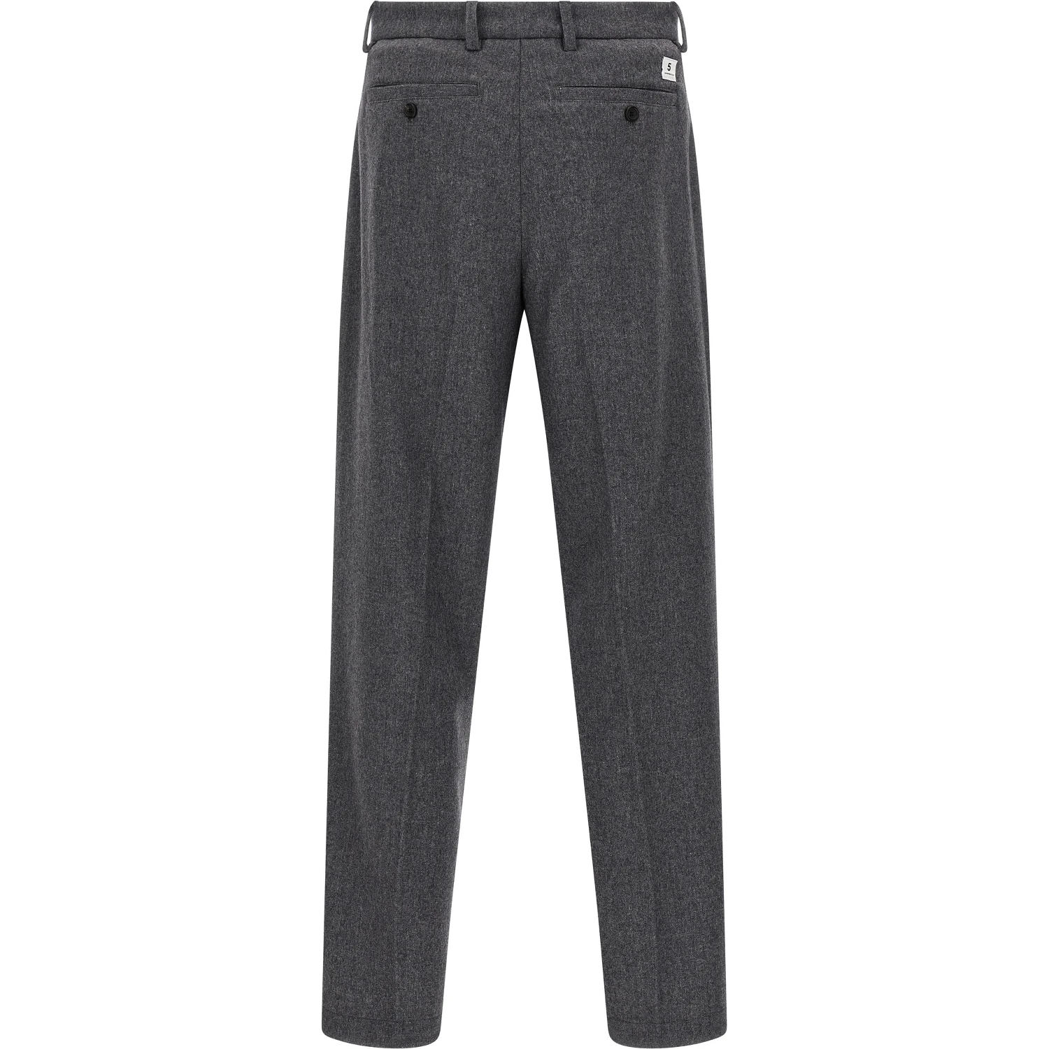Gray Wool Casual Pants