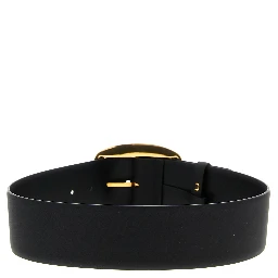 Black Calfskin Regular Belt