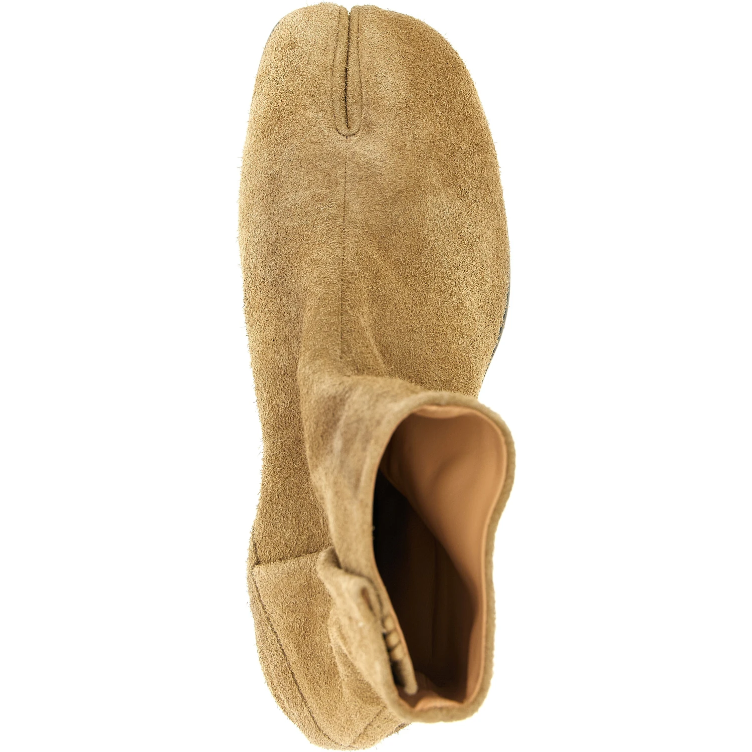 Beige Calfskin Ankle Boots
