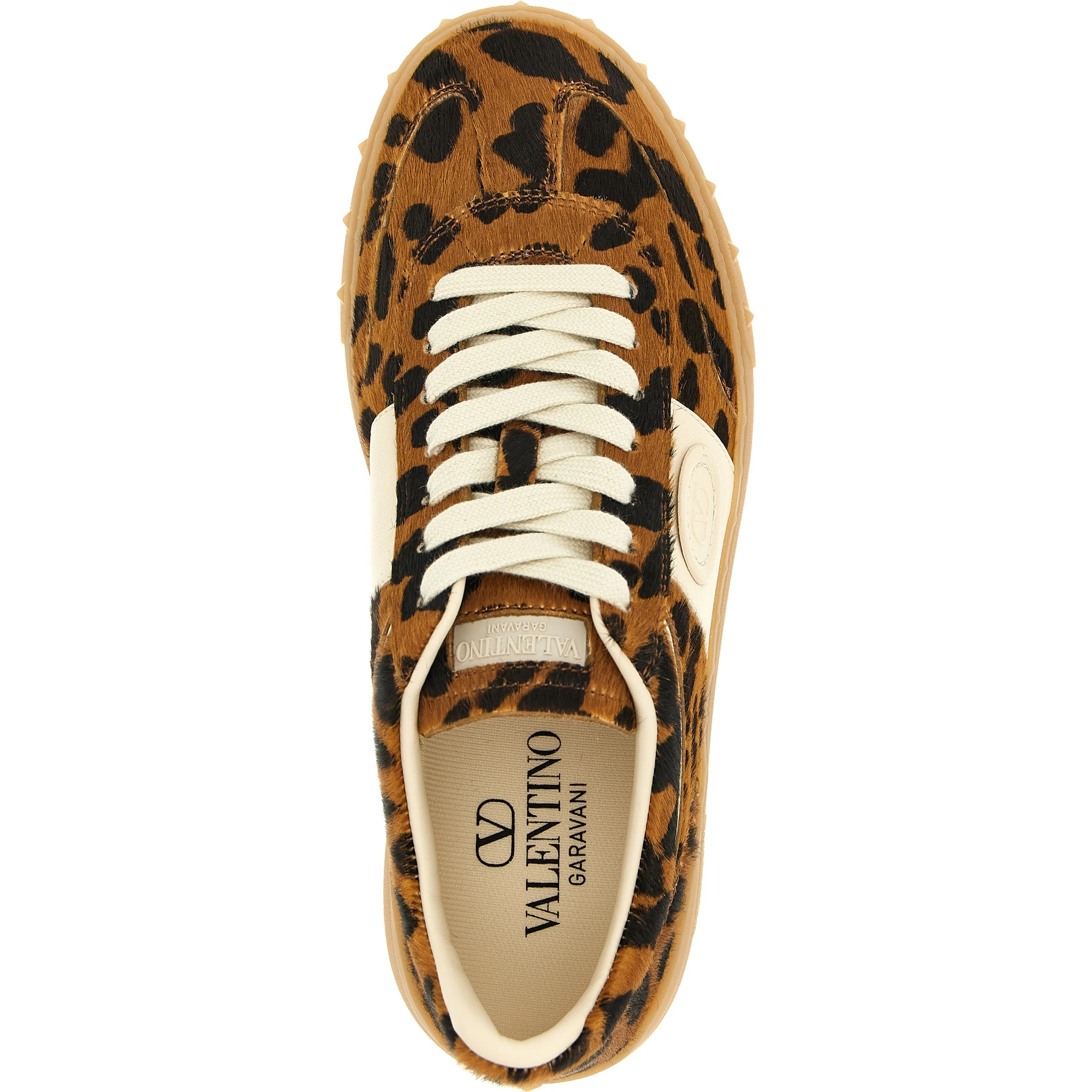 Brown Calfskin Low Top Sneakers