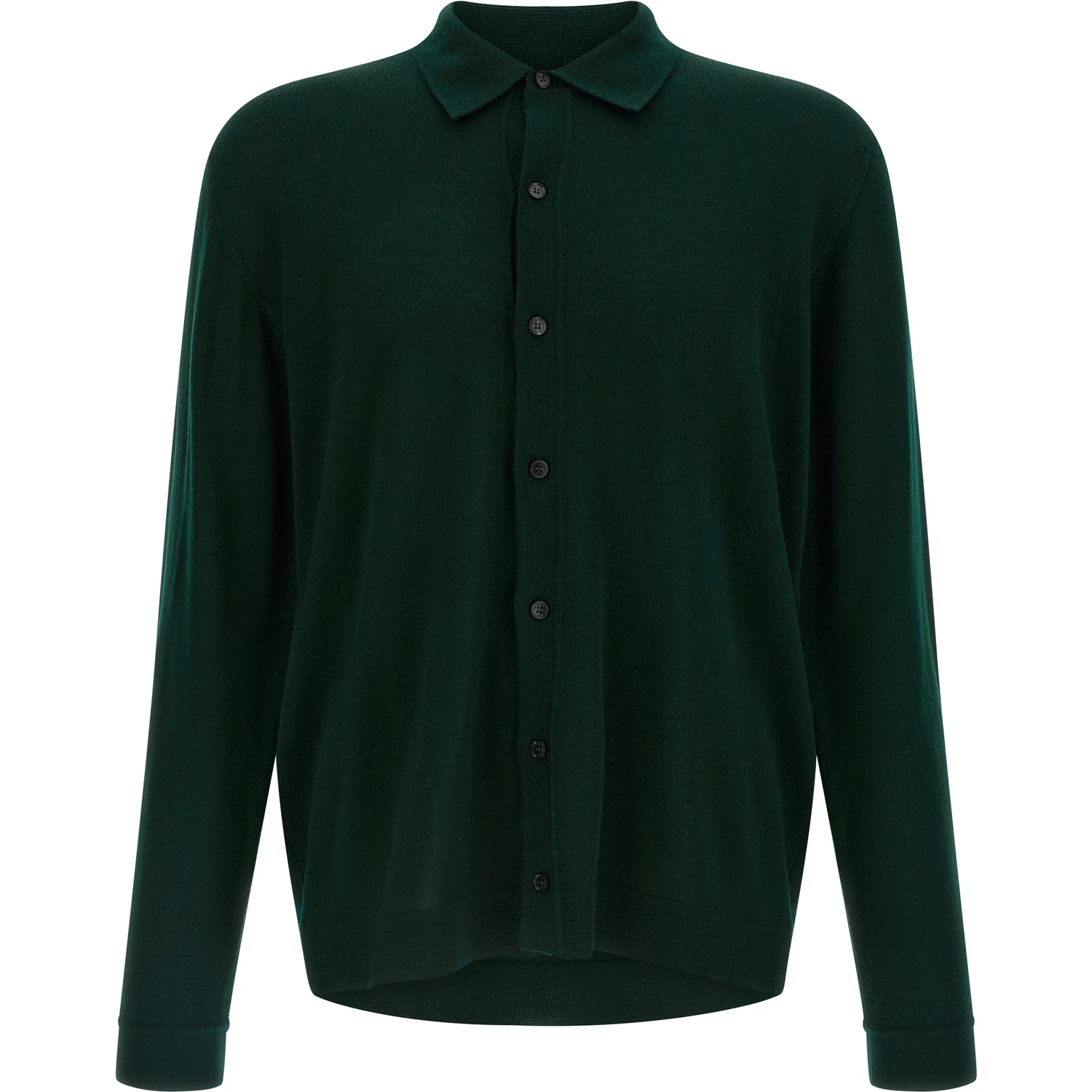 Bicolor Merino Wool Cardigan