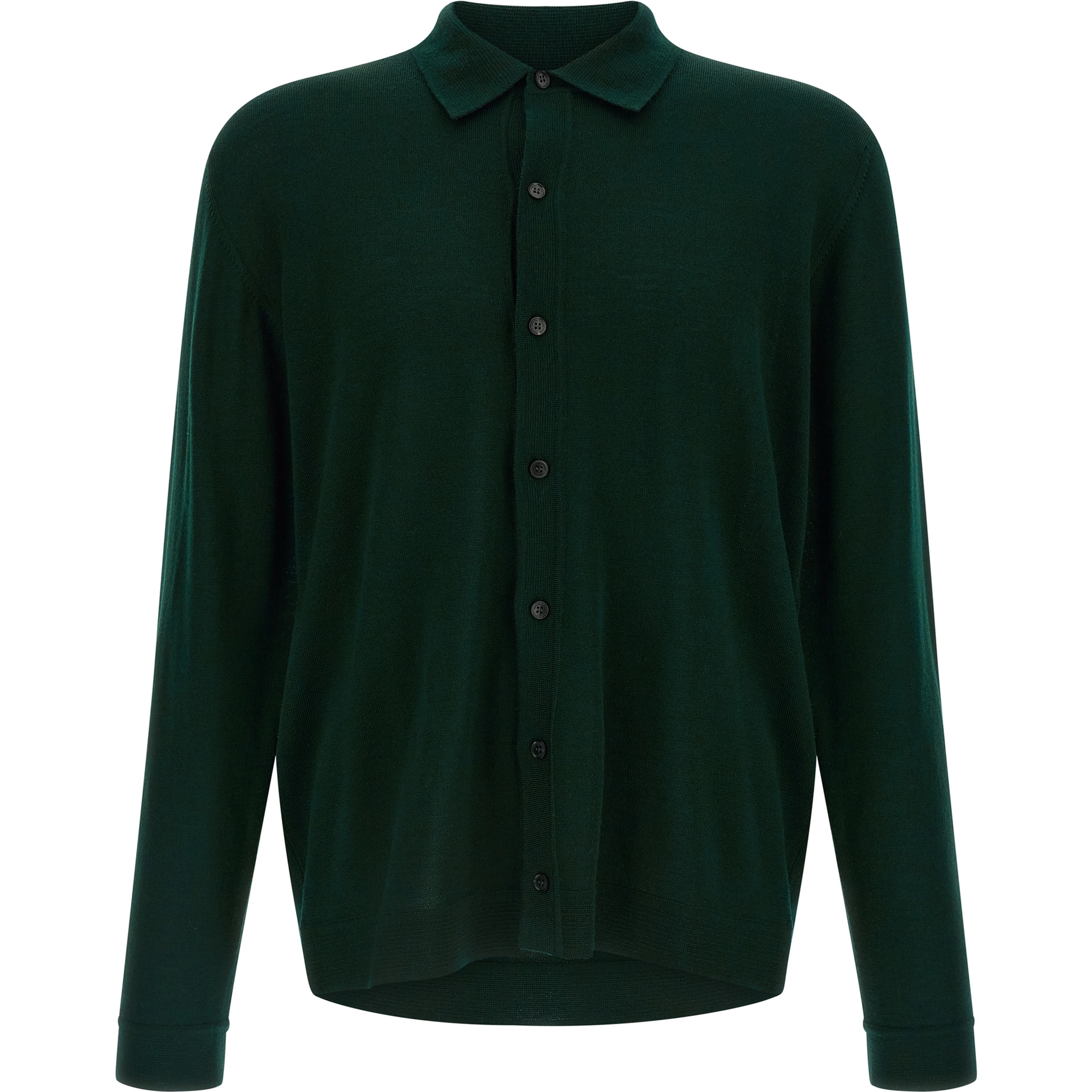 Bicolor Merino Wool Cardigan