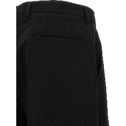 Black Virgin Wool Dress Pants