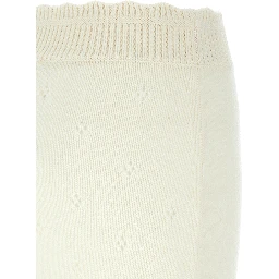White Wool Long Skirt