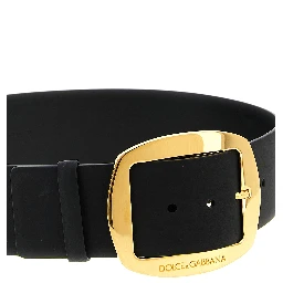 Black Calfskin Regular Belt