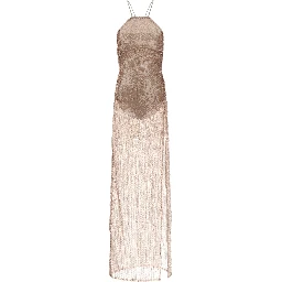Multicolor Polyester Long Dress
