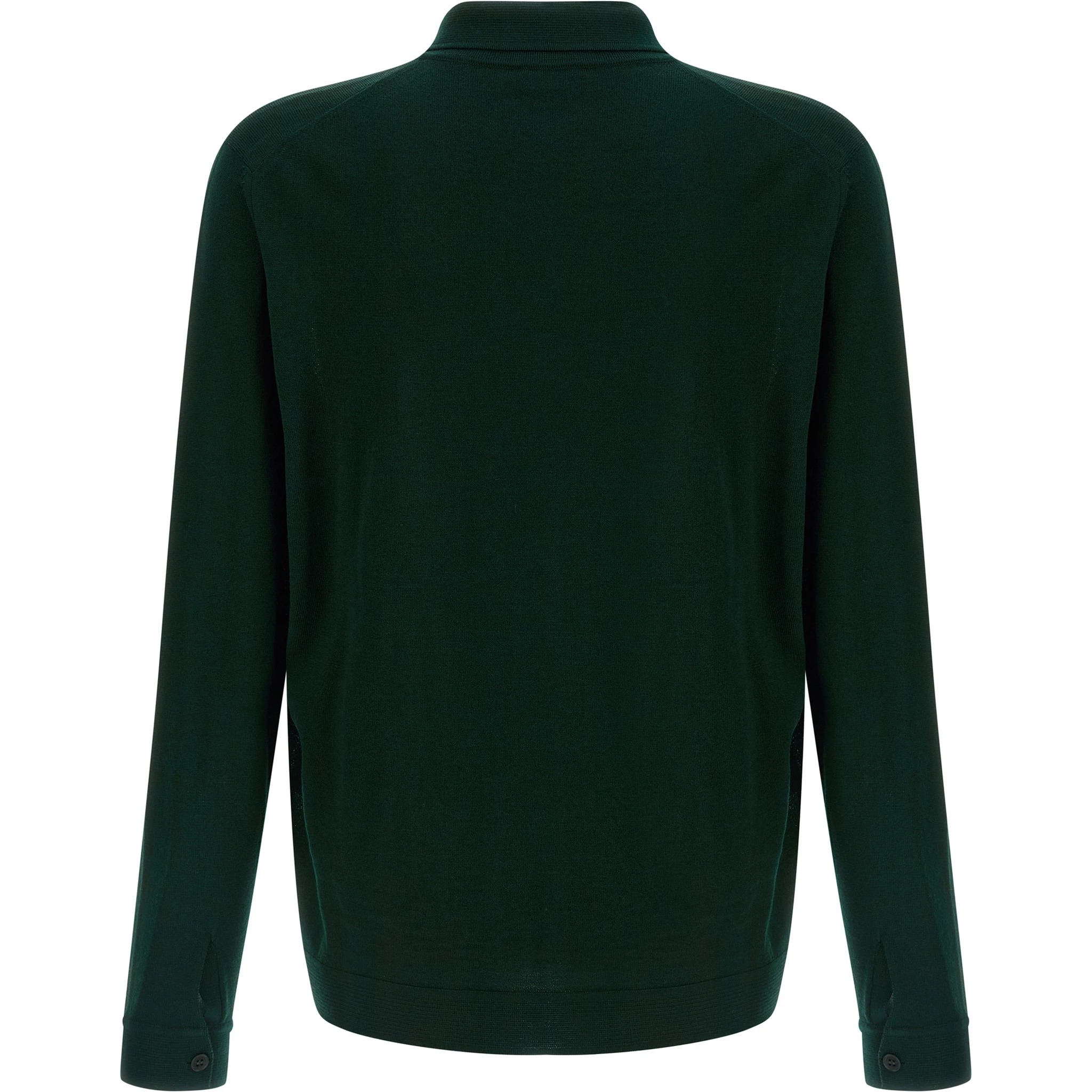Bicolor Merino Wool Cardigan
