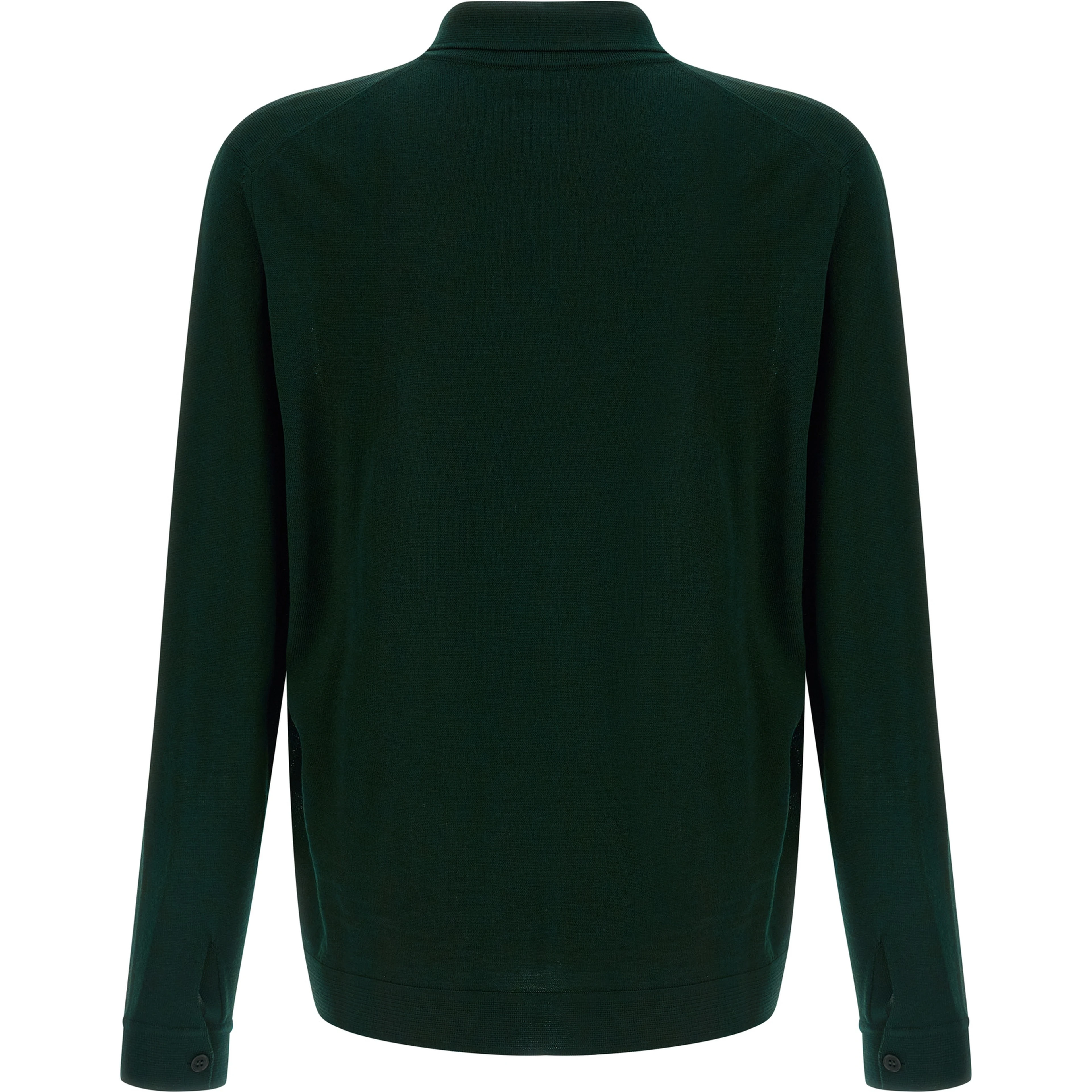 Bicolor Merino Wool Cardigan