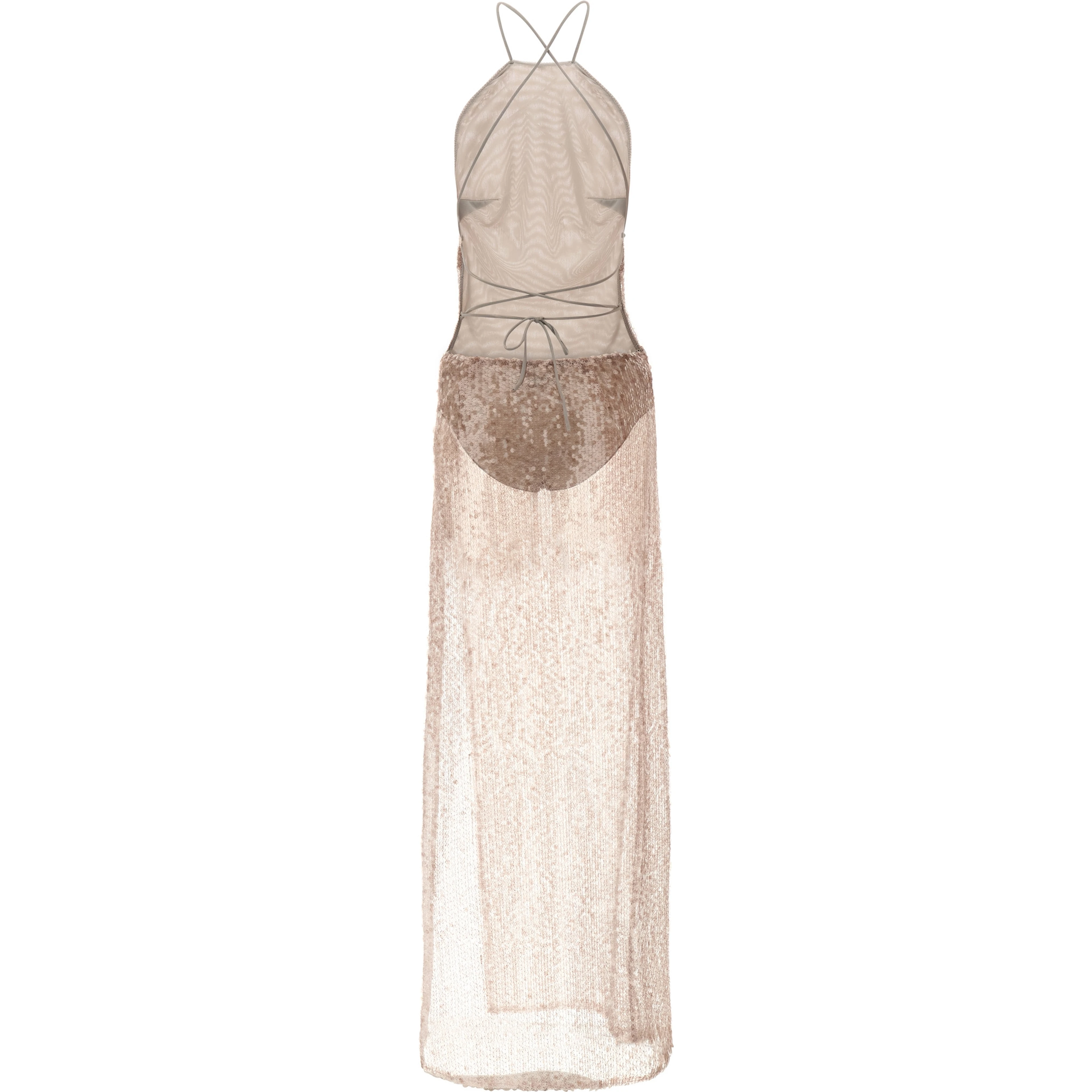 Multicolor Polyester Long Dress