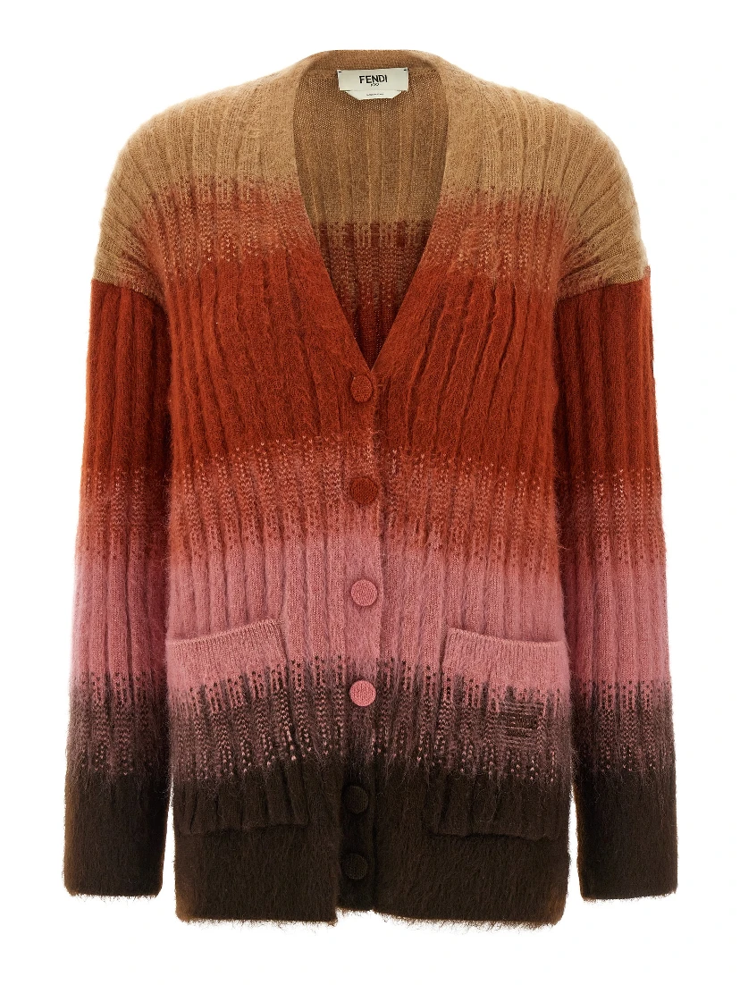 Multicolor Wool Cardigan
