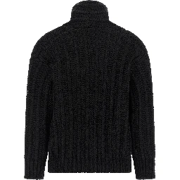 Black Virgin Wool Cardigan