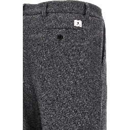 Gray Wool Casual Pants