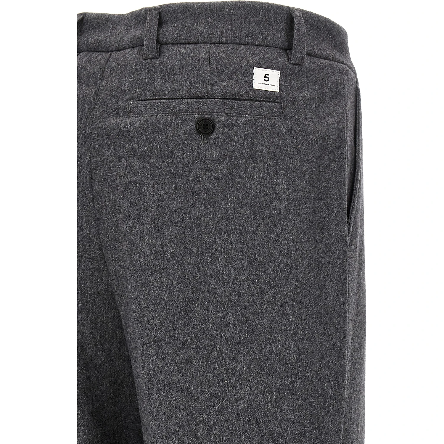 Gray Wool Casual Pants