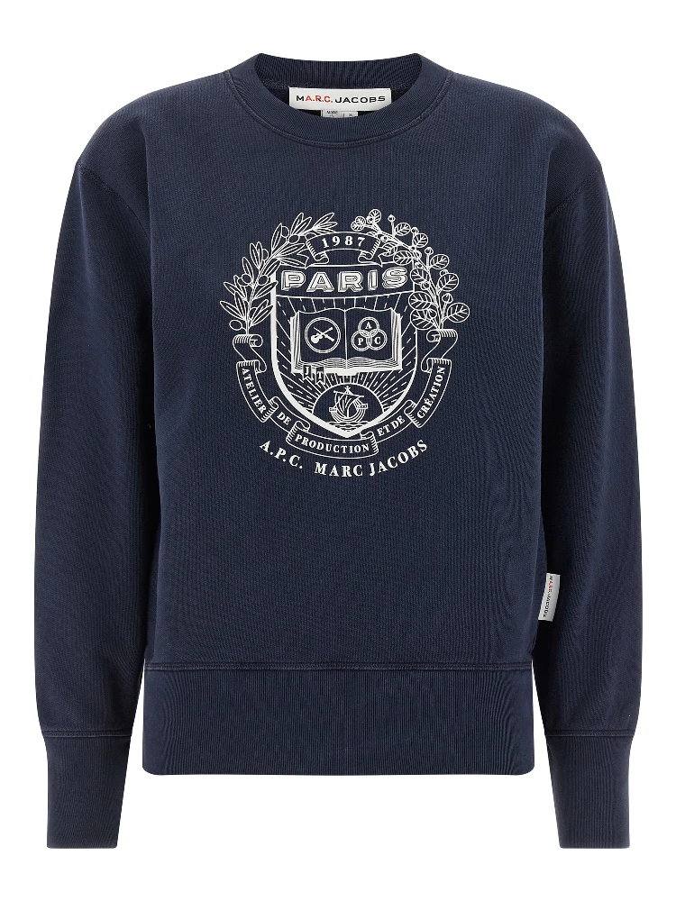 Blue Cotton Sweatshirt