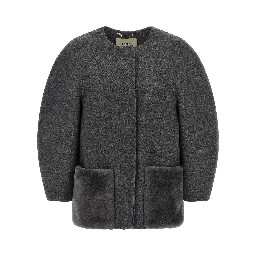 Gray Virgin Wool Coat