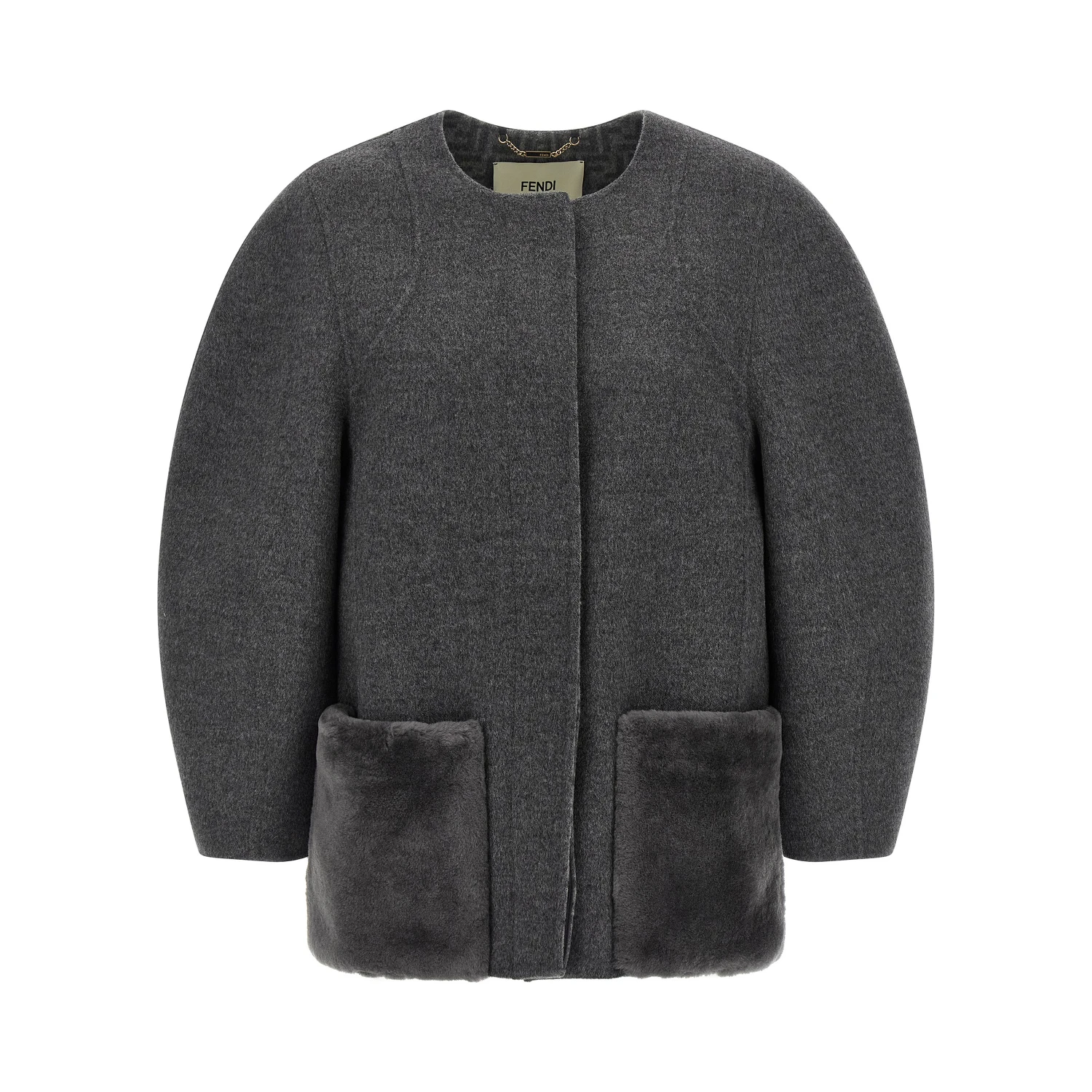 Gray Virgin Wool Coat