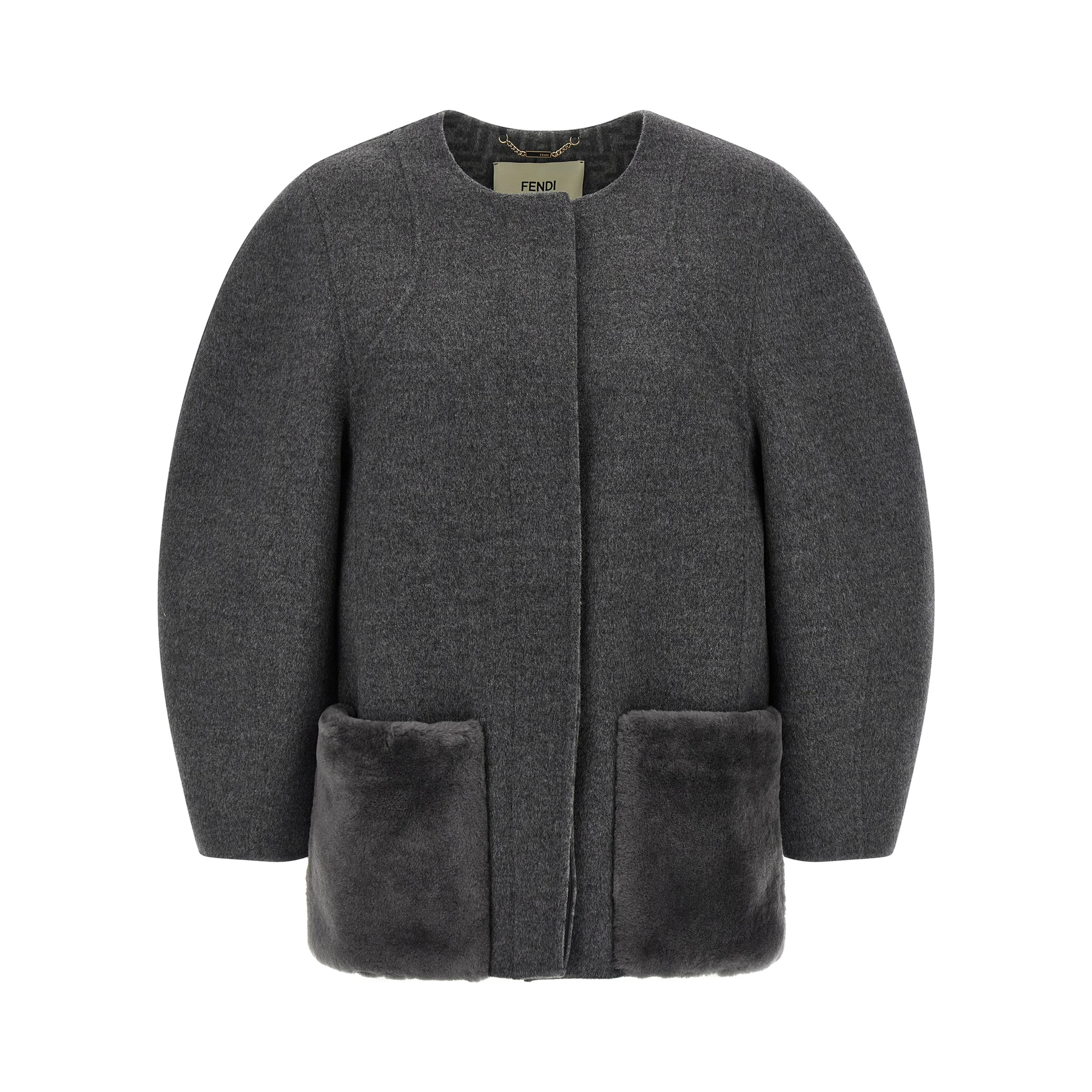 Gray Virgin Wool Coat
