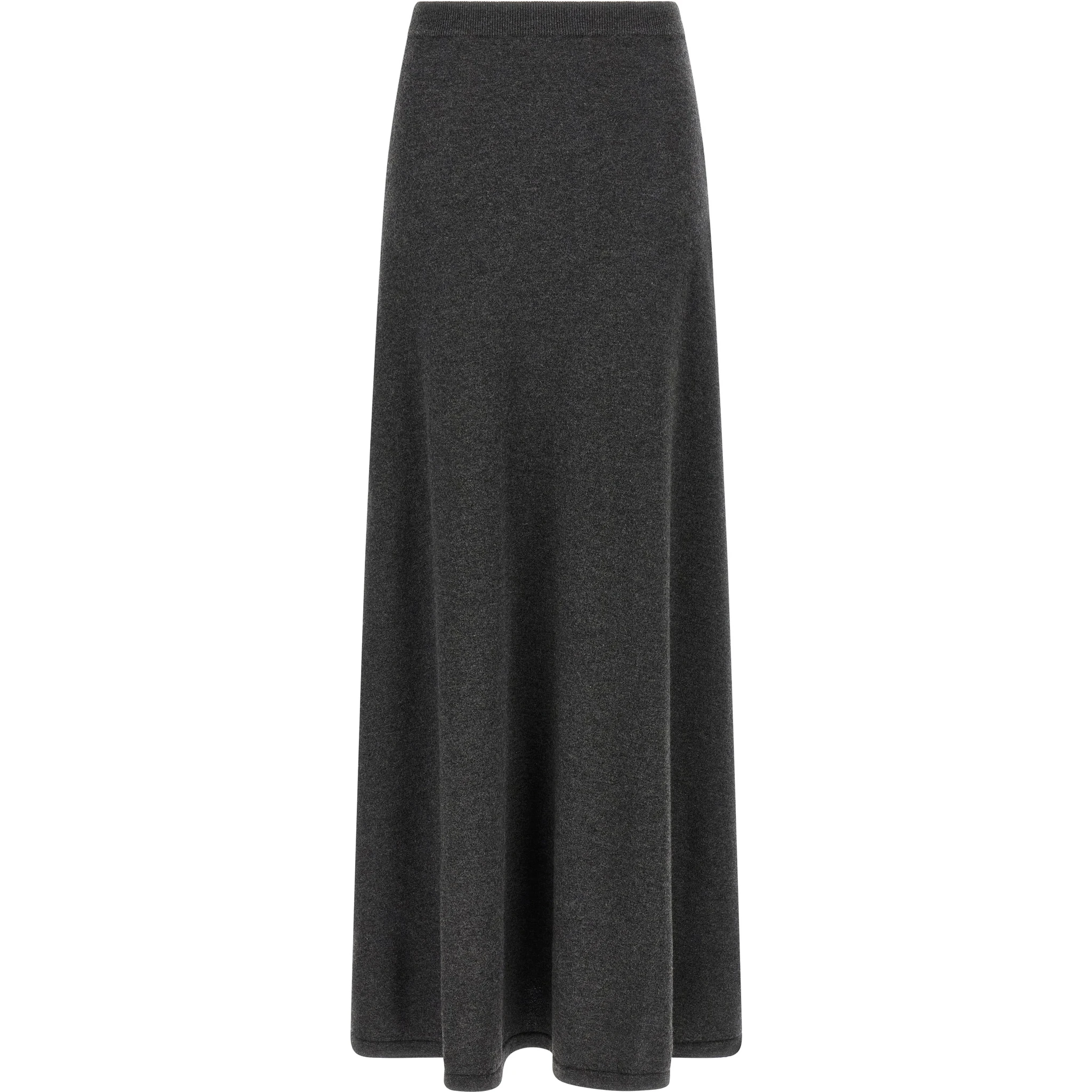 Gray Wool Mini Skirt