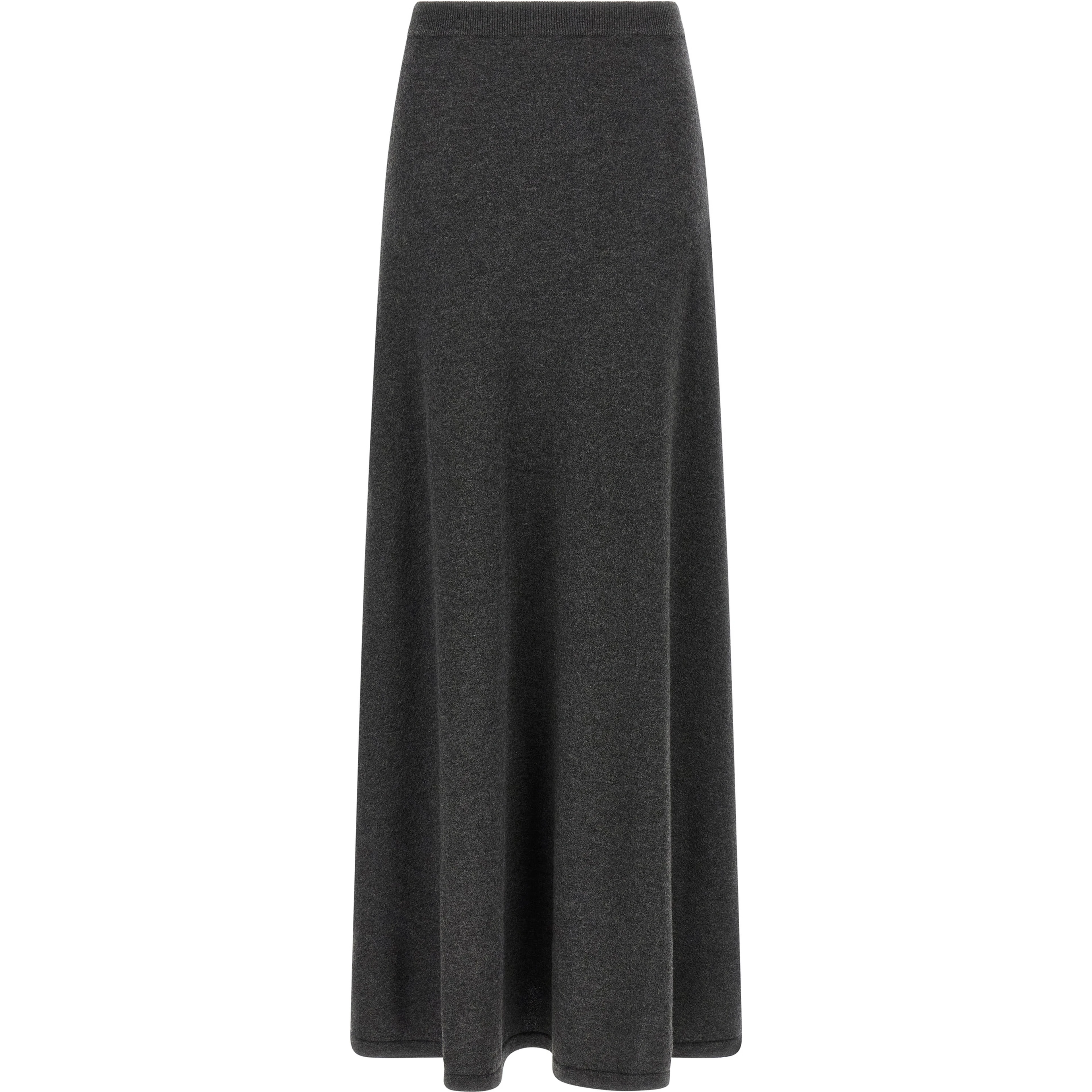 Gray Wool Mini Skirt