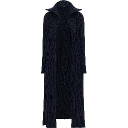 Blue Polyester Cardigan
