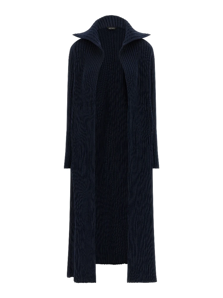 Blue Polyester Cardigan