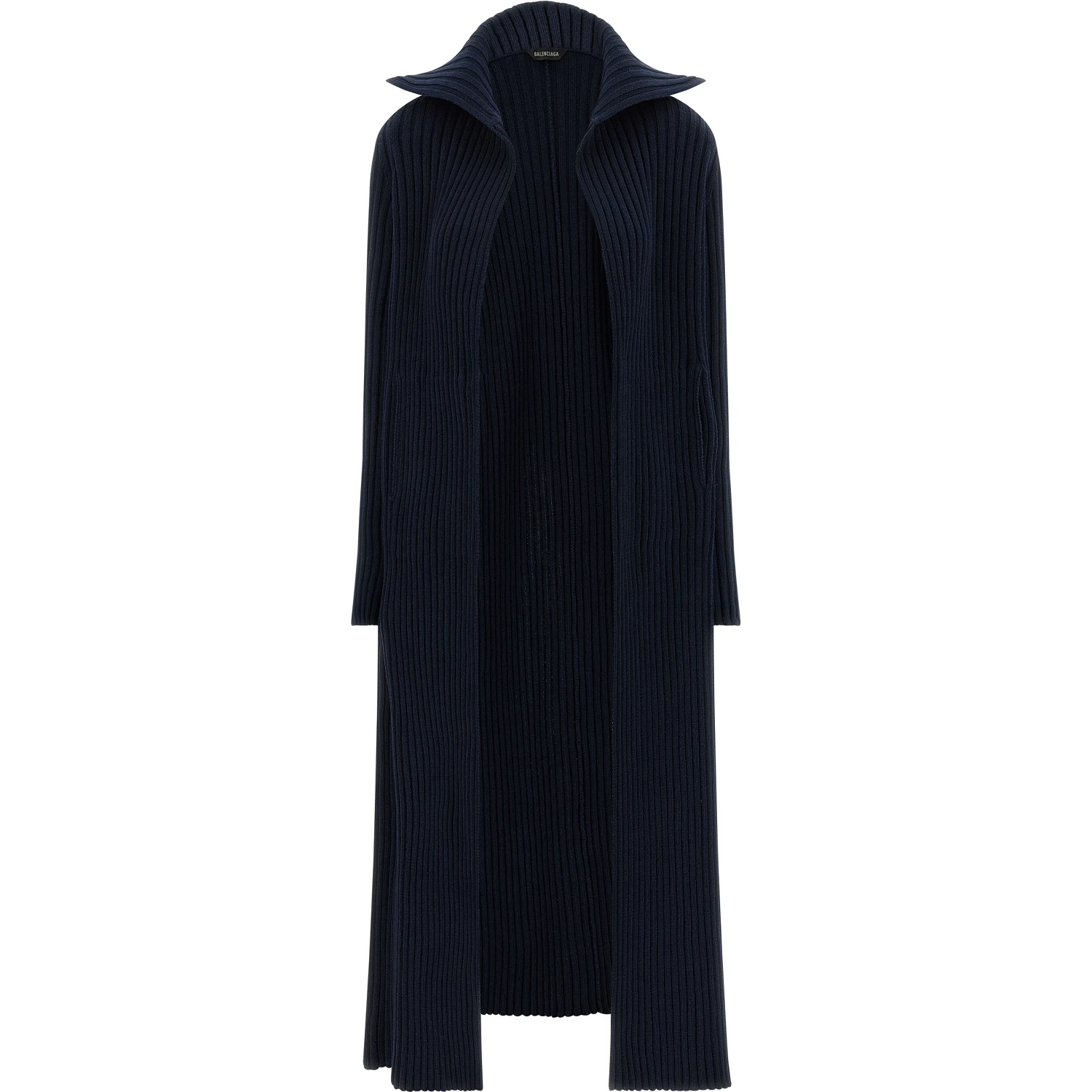 Blue Polyester Cardigan