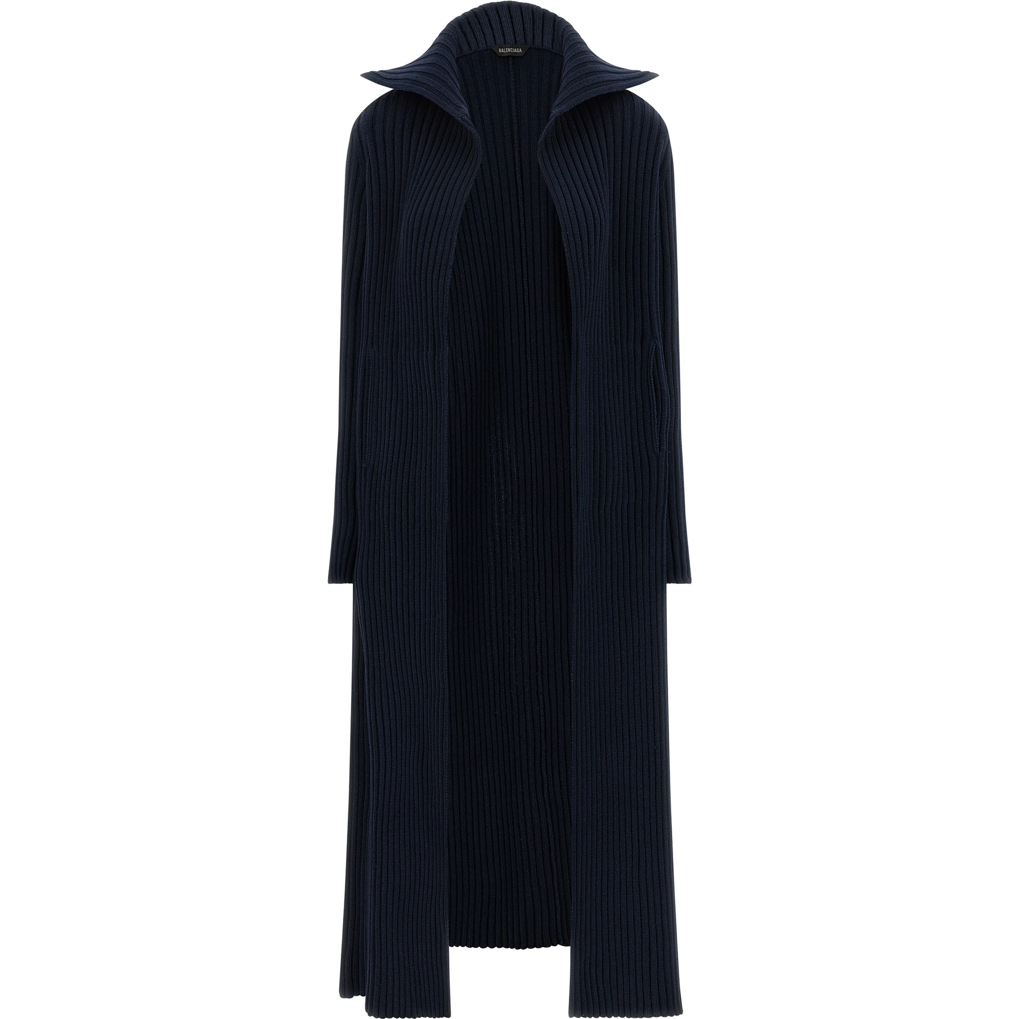 Blue Polyester Cardigan