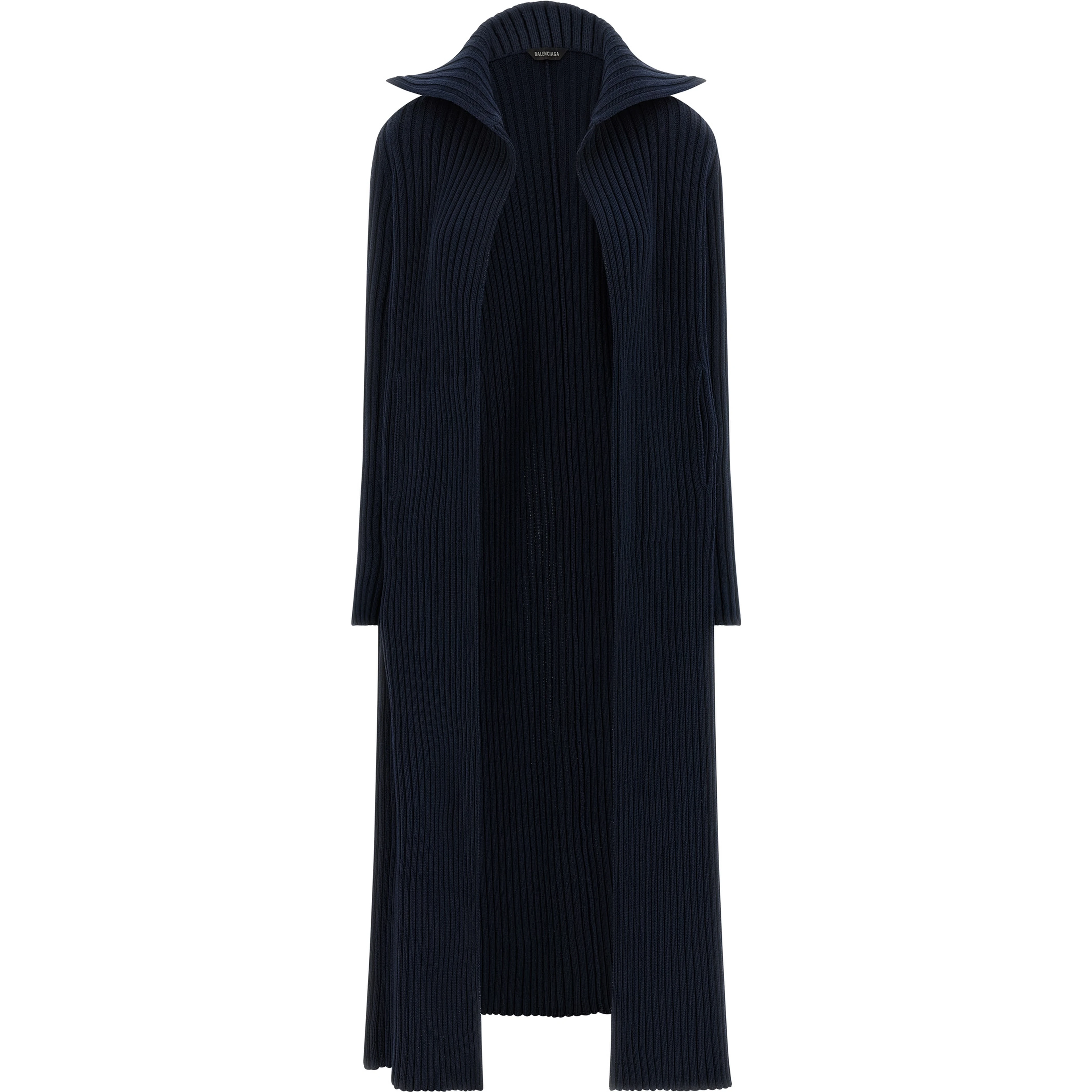 Blue Polyester Cardigan