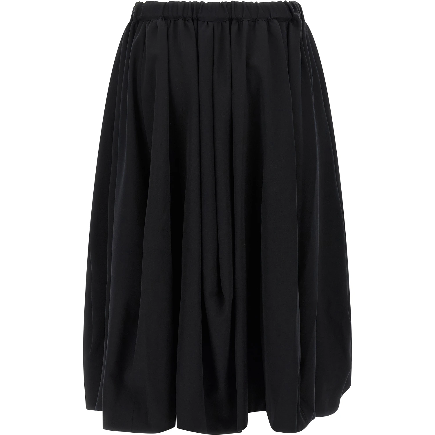 Black Wool Mini Skirt