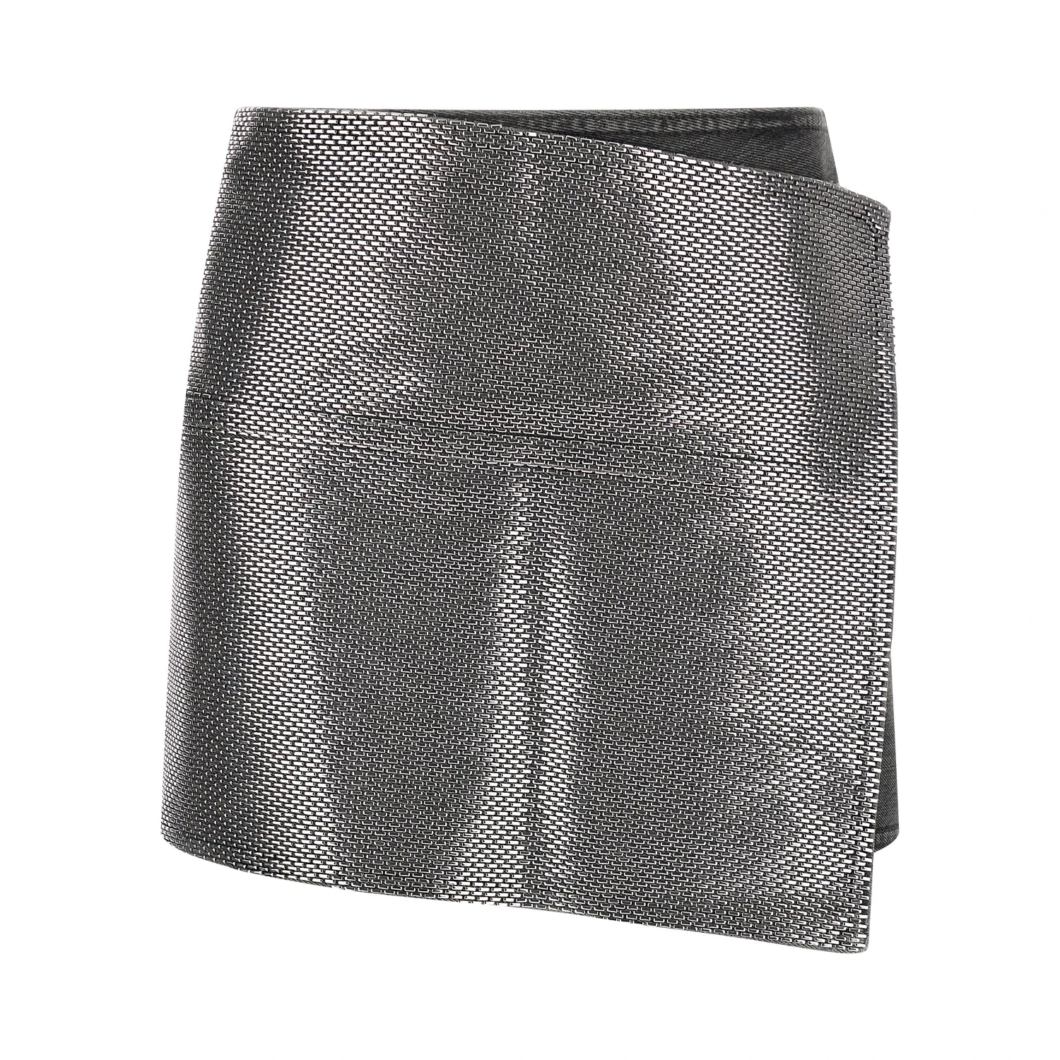 Gray Cotton Long Skirt