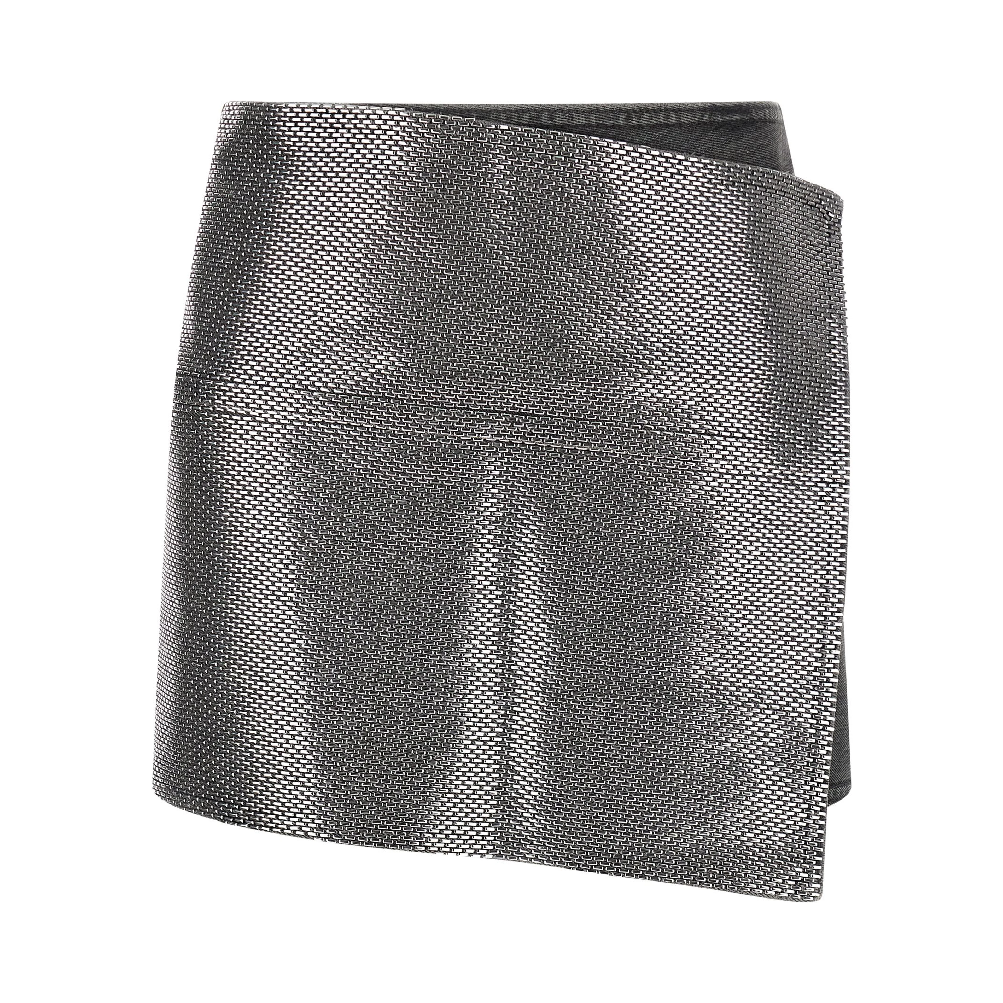 Gray Cotton Long Skirt