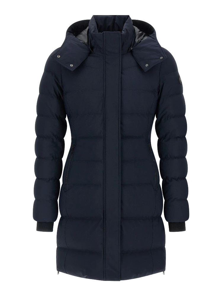 Blue Nylon Parka