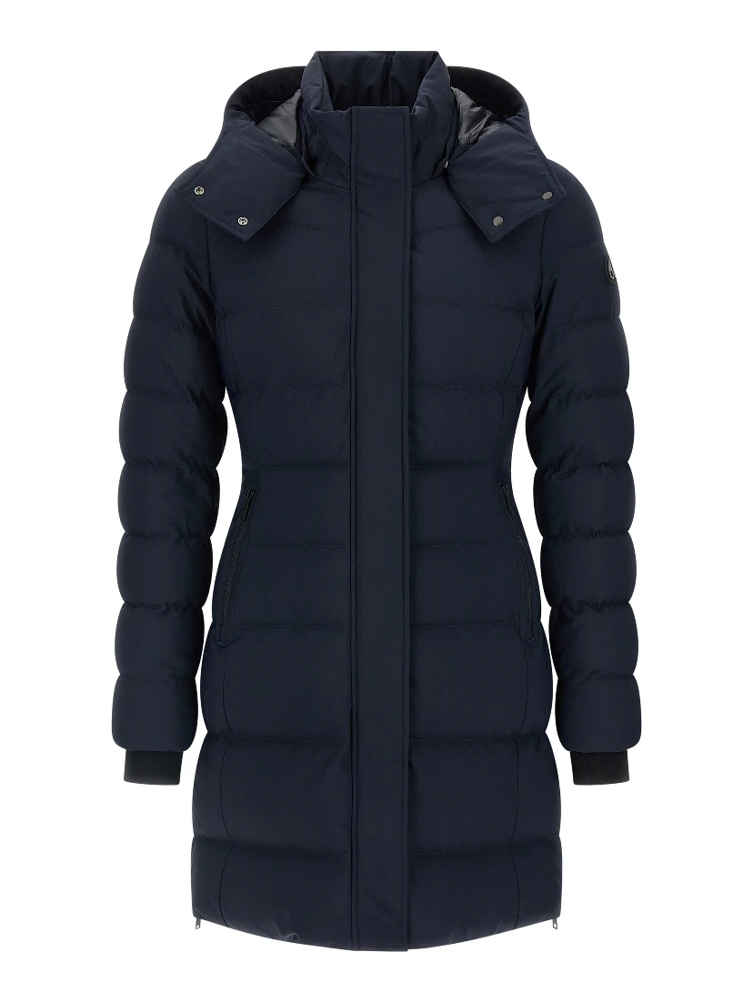 Blue Nylon Parka