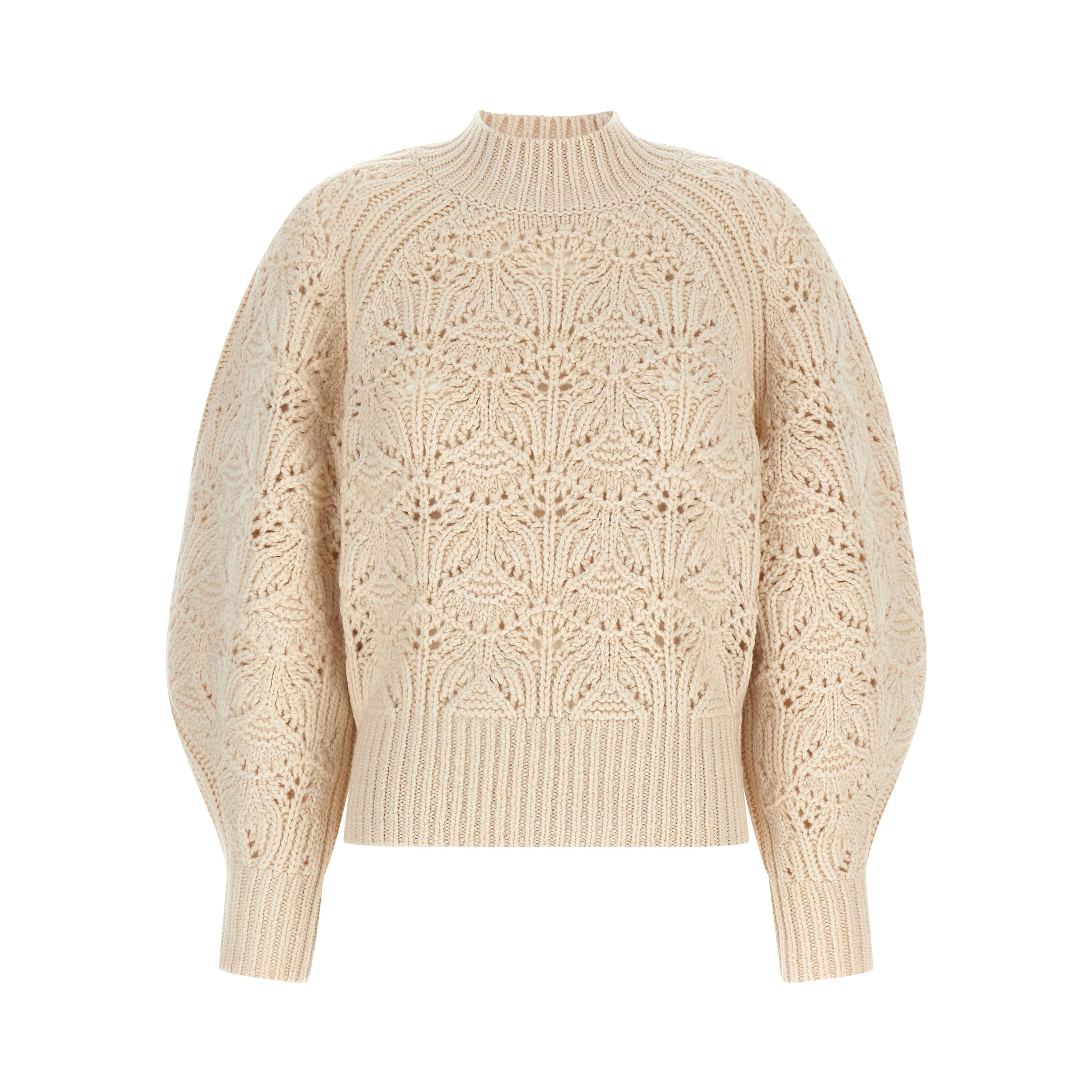 Beige Wool Cardigan