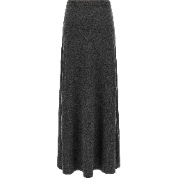 Gray Wool Mini Skirt