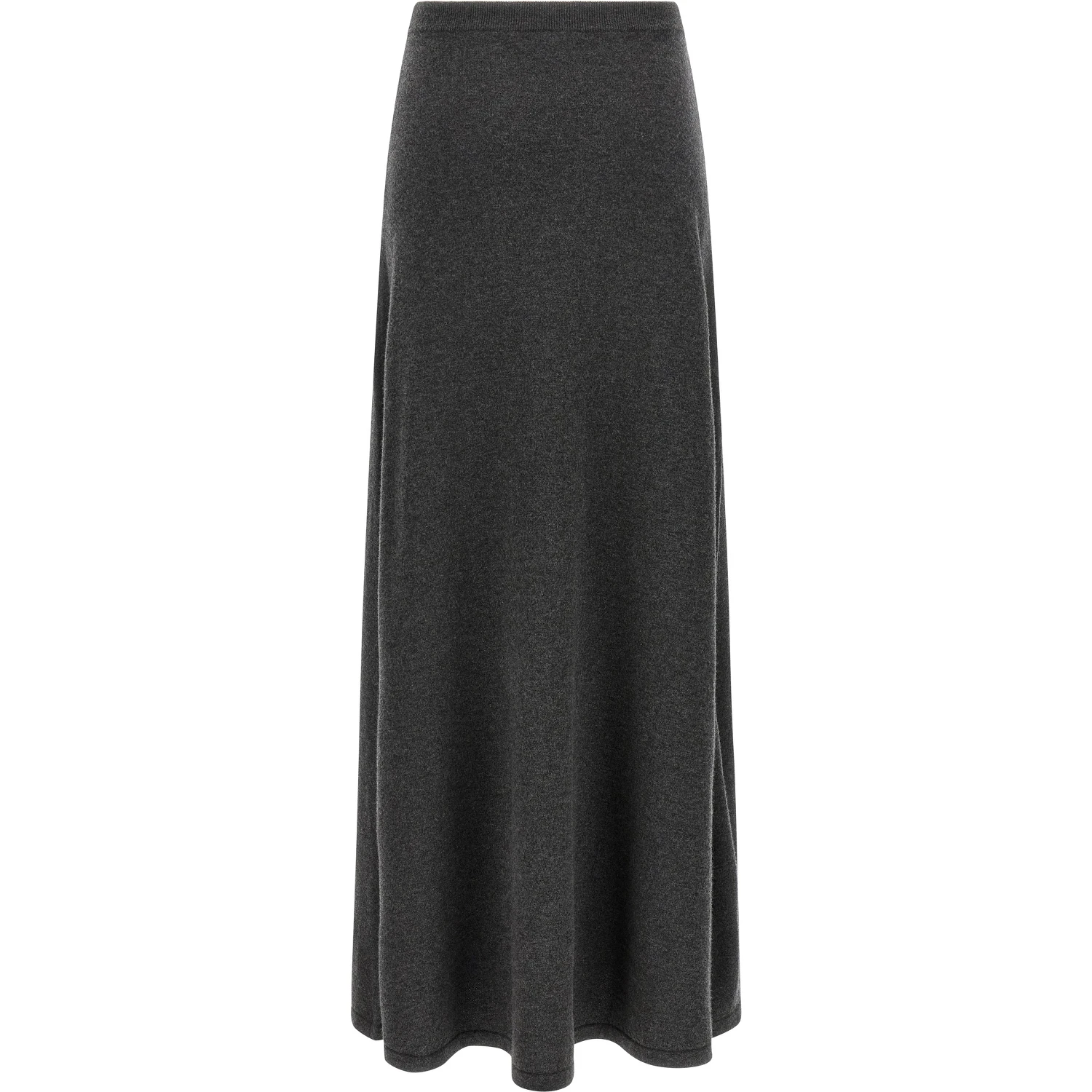 Gray Wool Mini Skirt