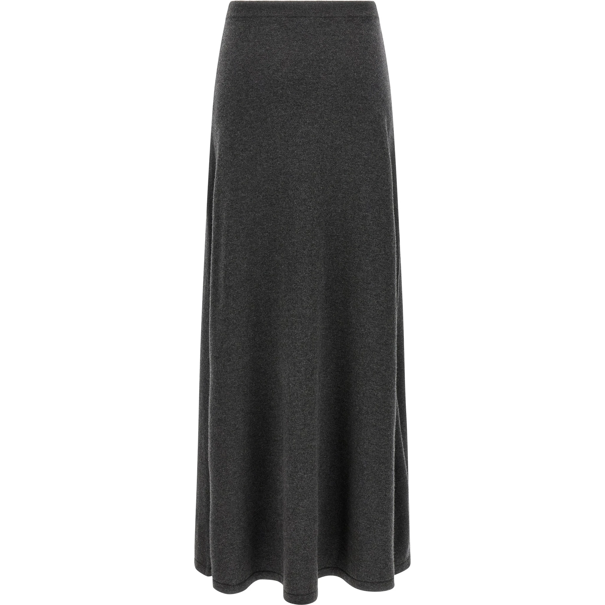 Gray Wool Mini Skirt