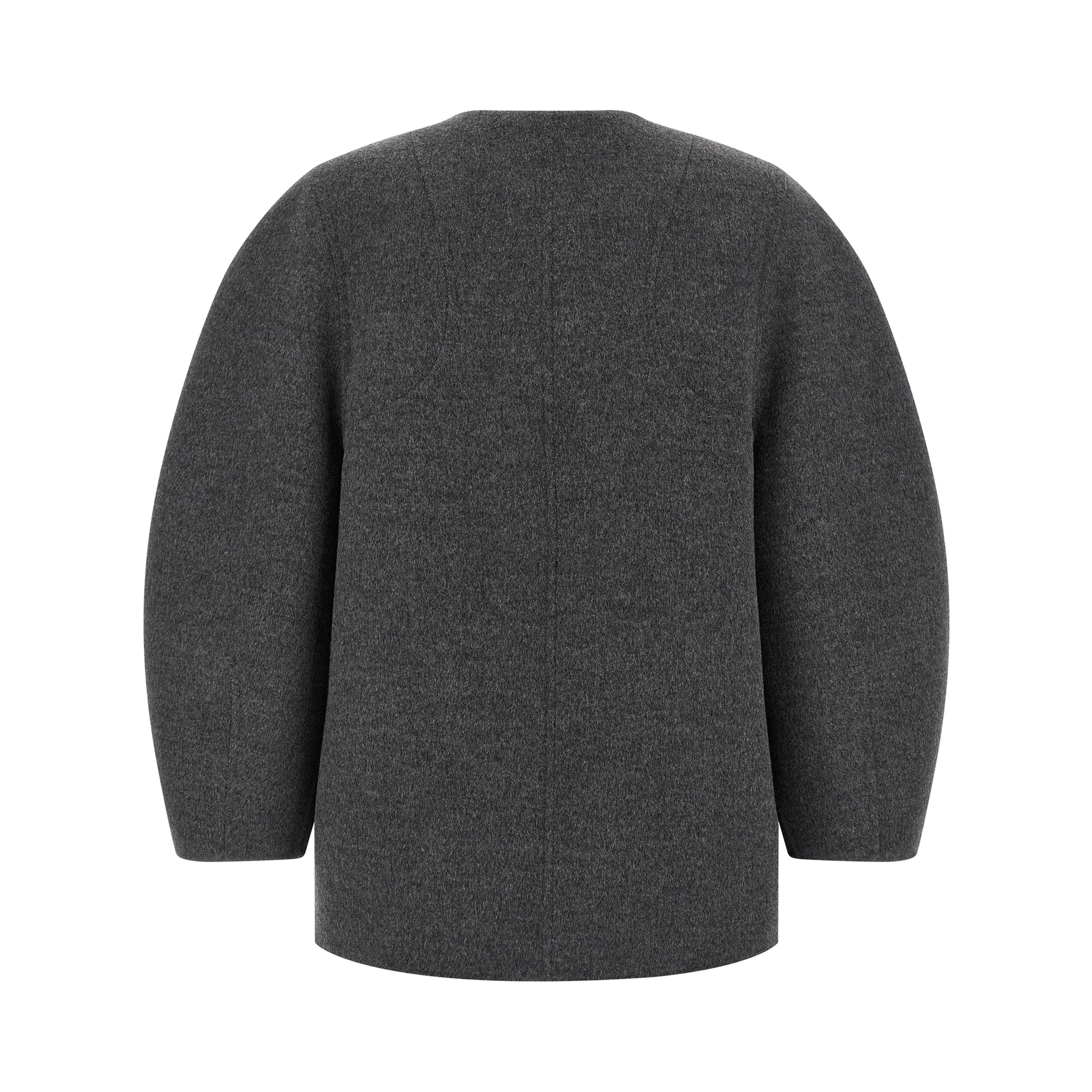 Gray Virgin Wool Coat